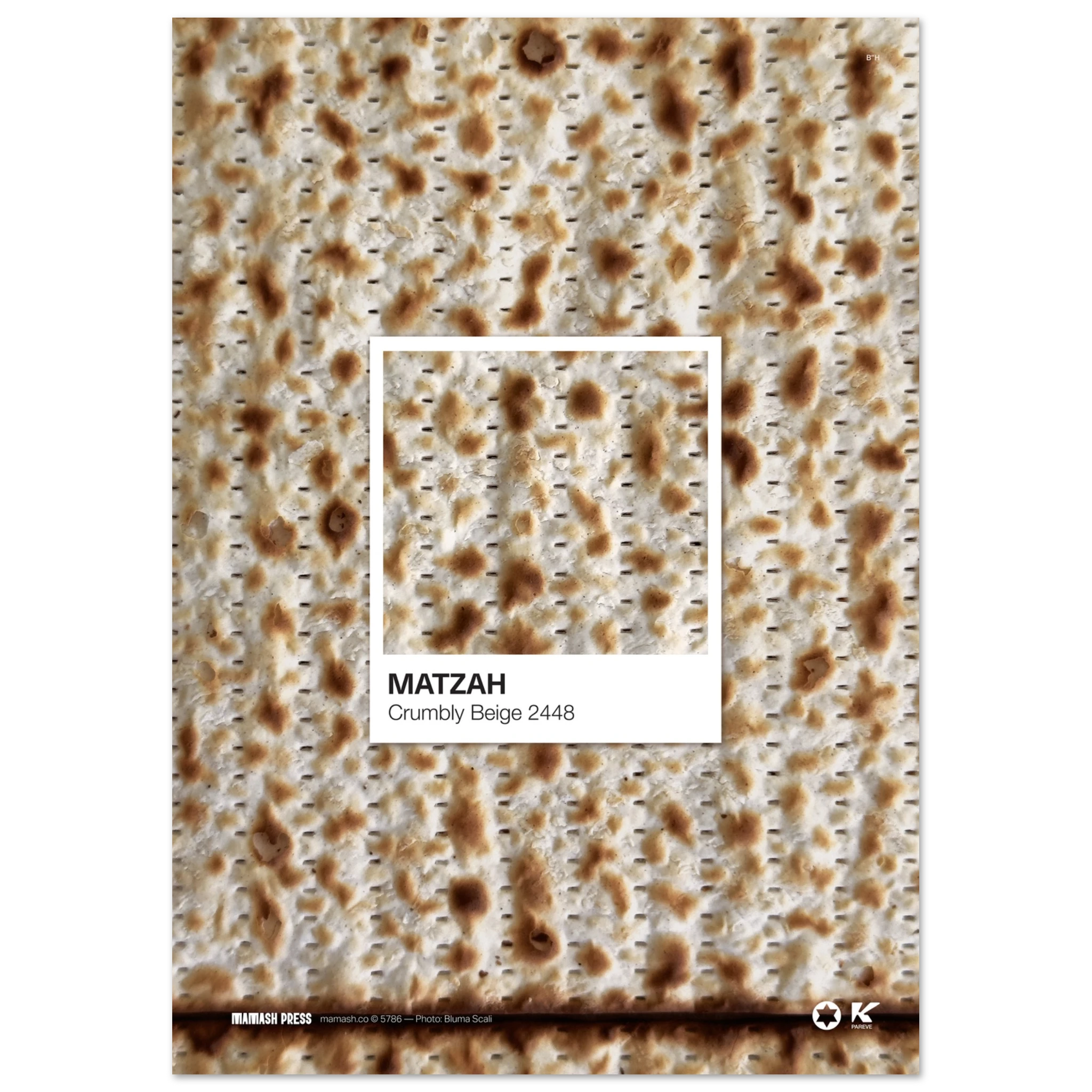 Matzah — Crumbly Beige Colour Swatch Fine Art Poster