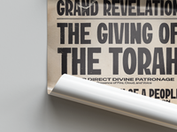 The Giving of the Torah | Mount Sinai Vintage Poster