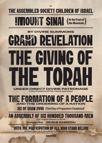 The Giving of the Torah | Mount Sinai Vintage Poster