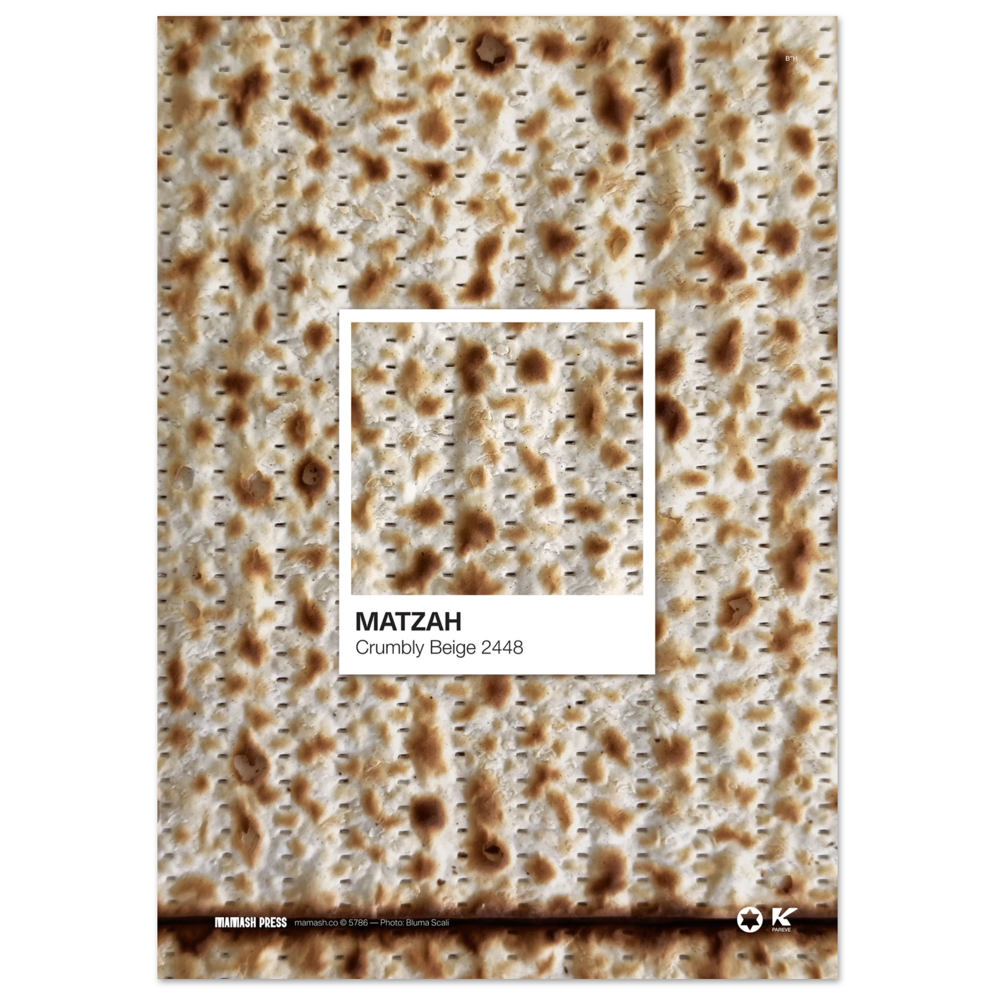 Matzah — Crumbly Beige Colour Swatch Fine Art Poster